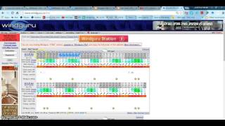 1 using windguru weather forecast [upl. by Enitsrik]
