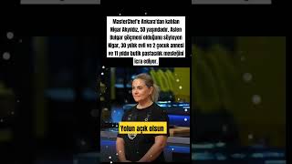 Masterchef Nigar Akyıldız 50 yaşındadır Bulgar göçmeni olduğunu söyleyen Nigar 2 çocuk annesi [upl. by Ycniuq]