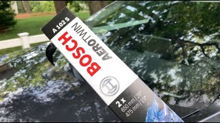 Tesla Model 3 Wiper Replacement  Bosch Aerotwin A102S [upl. by Annair794]