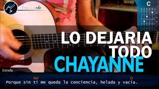 Cómo tocar quotLo Dejaría Todoquot de Chayanne en Guitarra Acústica HD Tutorial  Christianvib [upl. by Kosiur802]