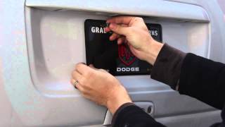 How to install license plate screw caps [upl. by Lebatsirhc]