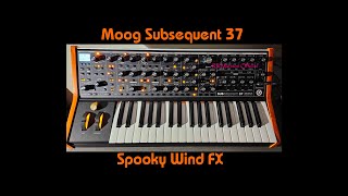 Moog Subsequent 37 Spooky Wind FX Analog Synthesizer Rik Marston [upl. by Ultima]