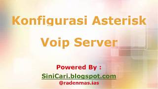 Cara Membuat Voip Dengan Asterisk Part 1 [upl. by Justicz]