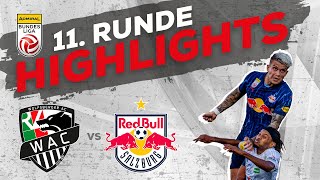 RZ Pellets WAC  FC Red Bull Salzburg 11 Runde ADMIRAL Bundesliga 202425 [upl. by Adnael]