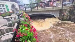 Szklarska Poręba in Poland this afternoon hochwasser flood flooding [upl. by Llerrad948]