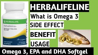 Herbalifeline with Omega3 fatty acids EPA amp DHA  What is omega 3 fats  In Hindi [upl. by Piane]