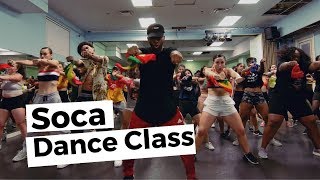 MUST WATCH SOCA DANCE CLASS  BIZZYBOOM [upl. by Enelak]