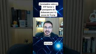 Constantino fala sobre o passaporte do Bolsonaro shorts [upl. by Urbas]