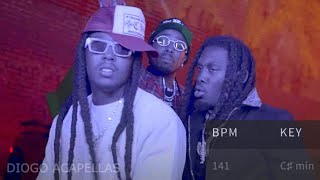 Migos  Racks 2 Skinny Acapella  HQ Vocals Only [upl. by Ivzt961]