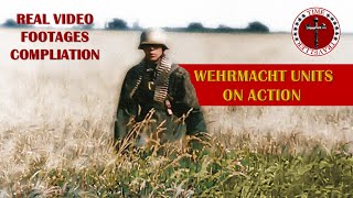 WEHRMACHT UNITS ON ACTION  REAL VIDEO FOOTAGE COMPLIATION [upl. by Ketti]