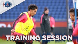 TRAINING SESSION  With Marco Verratti Marquinhos amp Thiago Silva [upl. by Htenek349]