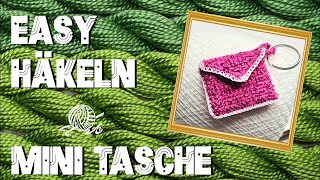 Häkeln für Anfänger  Mini Tasche Häkeln [upl. by Enelrak]