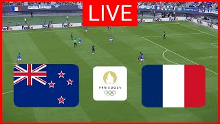 🔴LIVE  NEW ZEALAND vs FRANCE I PARIS OLYMPICS 2024 I LIVE FOOTBALL MATCH TODAY  EFOOTBALL PES 21 [upl. by Aiblis608]