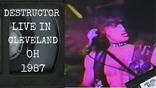 DESTRUCTOR Live in Cleveland OH November 8 1987 FULL CONCERT [upl. by Fretwell]