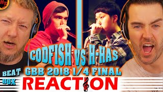 CODFISH vs HHAS Beatbox Reaction Quarter Final 2018 [upl. by Enotna]