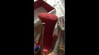 Louboutin paris original authentic red rubber sole [upl. by Nnaarual]