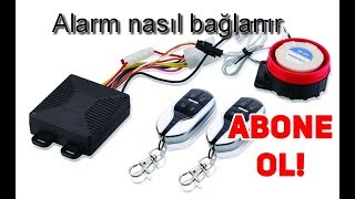 MOTORSİKLETE ALARM VE ISITMALI ELCİK NASIL BAĞLANIR [upl. by Lennahc]