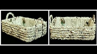 How to make a Newspaper Basket [upl. by Ainna665]