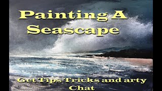 ARTISTS LEARN TO PAINT A SEASCAPE GET ART TIPS AND TRICKS seascapepainting  art lesson [upl. by Sayer]