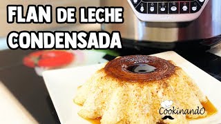 FLAN LECHE DE CONDENSADA THERMOMIX  OLLA GM [upl. by Mis134]