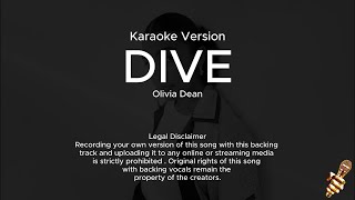 Olivia Dean  Dive Karaoke Version [upl. by Ellenig]