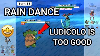 Rain Dance Ludicolo Is Too Good Pokemon Showdown Random Battles High Ladder [upl. by Janenna]