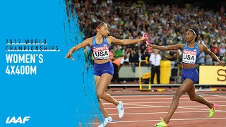 Womens 4x400m Relay Final  World Athletics Championships London 2017 [upl. by Adihaj829]