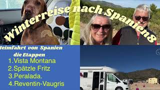 Übernachtungsplätze 😎 unserer Rückreise mit dem Wohnmobil von Spanien nach Deutschland Winter 24 [upl. by Kevyn]