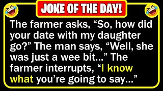 🤣 BEST JOKE OF THE DAY  A man meets a farmer who has three stunning  Funny Clean Jokes [upl. by Leugimesoj26]