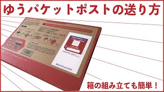 ゆうパケットポストの送り方と箱の組み立て方 [upl. by Strephon345]