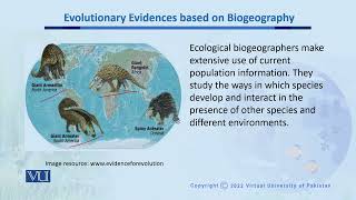 Evolutionary Evidences based on Biogeography  Biodiversity amp EvolutionII  BT201Topic158 [upl. by Photina408]