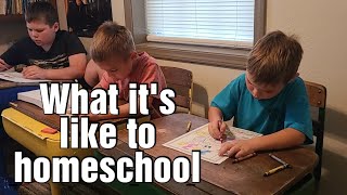 Is homeschooling hard  A day in our classroom [upl. by Medea]