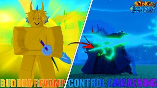 COMO DESPERTAR  SHOWCASE DA CONTROL AWAKENING E BUDDHA REVAMP KING LEGACY [upl. by Eleon]