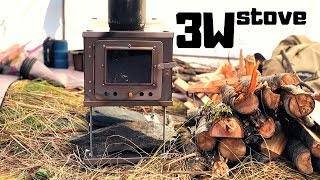 COLLAPSIBLE TITANIUM STOVE 3W Folding Wood Stove [upl. by Cott]