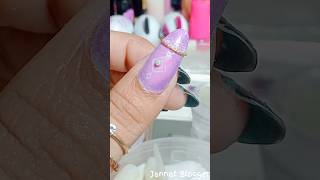 Easy Nail art design with stamper 🌸 shorts jannatblogger nailart naildesign bhootfmemailstory [upl. by Azar]