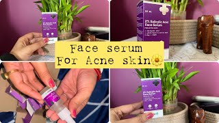 The Derma co2 salicylic acid face serum ✨ Riya’s World reviewminivlog amazon youtubevideo [upl. by Eniamor]