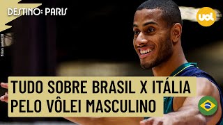 BRASIL X ITÁLIA NO VÔLEI MASCULINO ONDE ASSISTIR TRANSMISSÃO AO VIVO E HORÁRIO PELAS OLIMPÍADAS [upl. by Elyc]