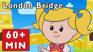 London Bridge Is Falling Down  More  Nursery Rhymes from Mother Goose Club [upl. by Kcirrej]