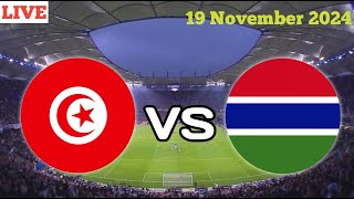 Tunisia vs Gambia Live today Match [upl. by Nerad]