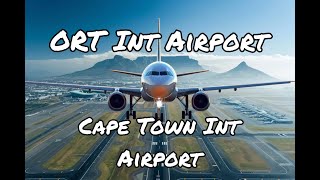 Johannesburg ORT Int Airport  CAPE TOWN Int Airport  Fly over Robben Island Table Mountain [upl. by Aihtennek]