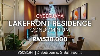 Lakefront Residence  Artistic Furnished Condo Subsales  Freehold  Cyberjaya Real Estate [upl. by Amaral]