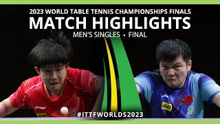 Fan Zhendong vs Wang Chuqin  MS Final  2023 ITTF World Table Tennis Championships Finals [upl. by Nosduh276]