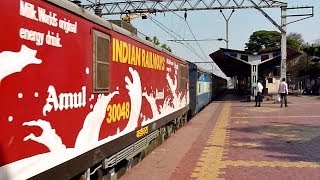 AMUL Vadodara WAP5 visits Pune with Jaipur Superfast [upl. by Lenhard11]