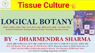 Tissue Culture neet2024 biology botany [upl. by Nyrb]