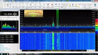 Radio Delta NL auf Kurzwelle AM 12030 khz ► SDR console SDRPlay 📻 RSPdx SDRangel 🌞 Langdrahtantenne [upl. by Lilli45]