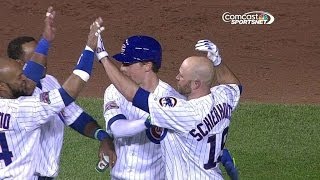 Cubs walk off on Schierholtzs single in 9th [upl. by Ayotas]