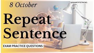 PTE Repeat Sentence Practice CHANGED My Life [upl. by Leumas]