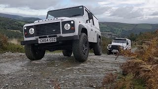 Electric Defender green laning [upl. by Airuam]