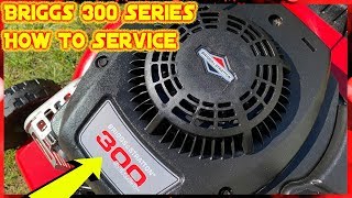 How To Service A Briggs And Stratton 300 Series Petrol Lawnmower [upl. by Sands]