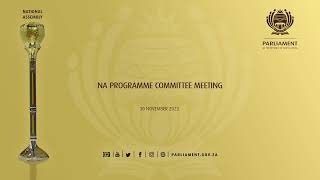 NA Programme Committee Meeting 30 November 2023 [upl. by Ordnasil]